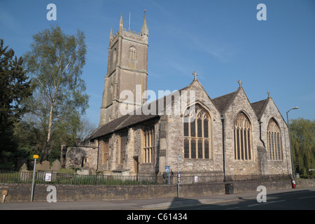 La chiesa parrocchiale di San Giovanni Battista in Chipping Sodbury, South Gloucestershire, Regno Unito Foto Stock