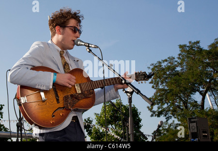 Sindaco di ritmo di Londra Busk-Off Finale, James Rae Foto Stock