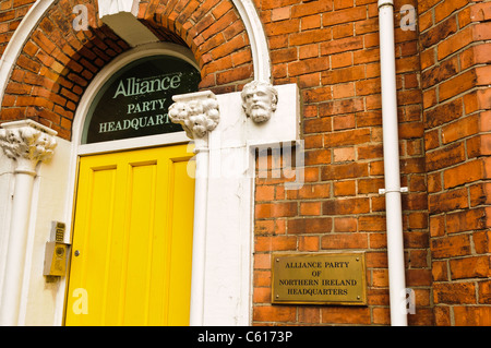 Alliance partito sede, Belfast Foto Stock