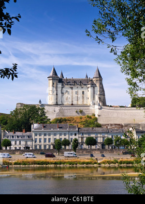 Saumur chateau, Maine et Loire, Francia, Europa Foto Stock