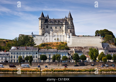 Saumur chateau, Maine et Loire, Francia, Europa Foto Stock