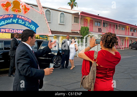 La cappella nuziale campane Las Vegas NV Nevada Foto Stock