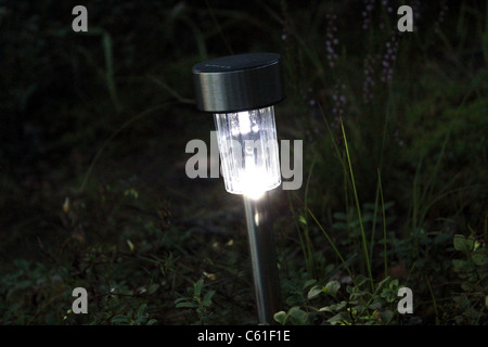 Outdoor la lampada con energia solare Foto Stock