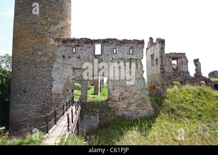 Rovine del Castello in Zviretice, Repubblica Ceca Foto Stock