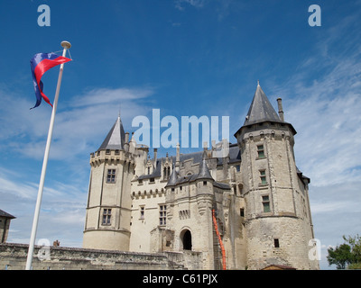 Chateau de Saumur castello, Valle della Loira, Francia Foto Stock