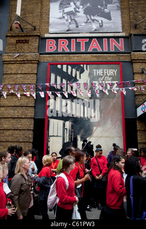 La Gran Bretagna in esperienza di guerra è un museo a tema si trova nel centro di Londra, che ricorda a Londra durante la Seconda Guerra Mondiale. Regno Unito. Foto Stock