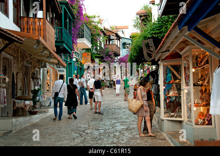 Città di Kas Turchia turco fashion street shop store Foto Stock