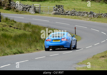 2011 la Jaguar XK RS in blu francese Foto Stock