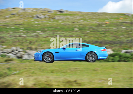 2011 la Jaguar XK RS in blu francese Foto Stock