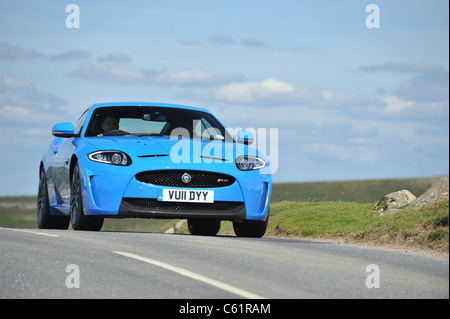 2011 la Jaguar XK RS in blu francese Foto Stock