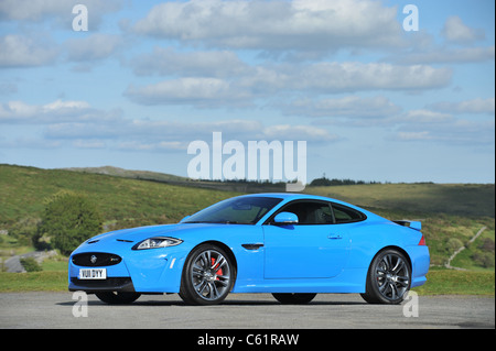 2011 la Jaguar XK RS in blu francese Foto Stock