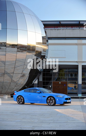 2011 nuova Jaguar XKRS in blu Foto Stock