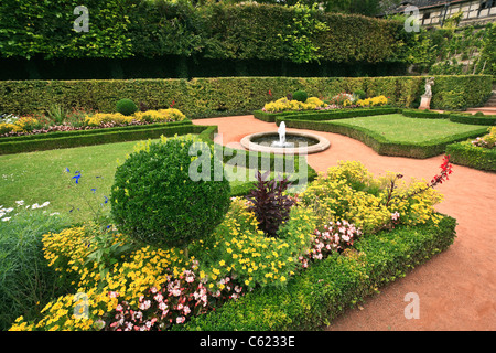 Rokokoschloss il giardino del castello, Dornburg, Germania Foto Stock