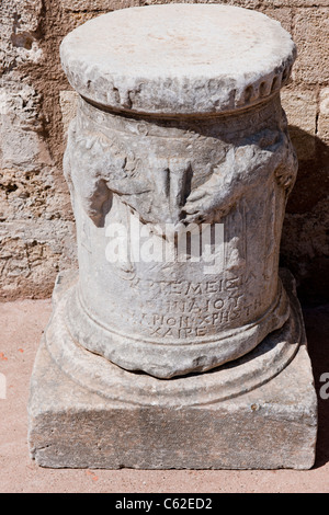 Rodi,Alcazaba fortezza,occupata dai Cavalieri di San Giovanni,Hospital, Castello,città, sito del Patrimonio Mondiale,isole Dodecanesi,Grecia,UE Foto Stock