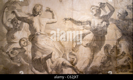 Pittura storica nel Museo di Roma Museo, Palazzo Braschi, Roma, Lazio, l'Italia, Europa Foto Stock