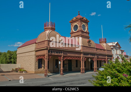 Il Port Pirie Stazione ferroviaria Museum in Sud Australia Foto Stock