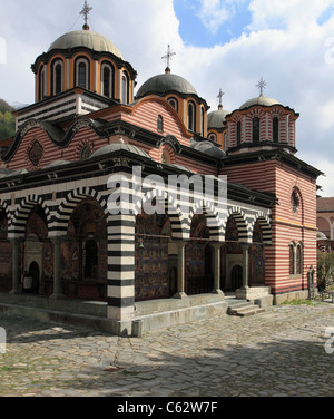 La Bulgaria, il Monastero di Rila, Chiesa della Natività, Foto Stock