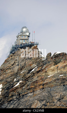 La Sfinge Osservatorio sulla parte superiore del Jungfraujoch Foto Stock