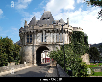 Porte Saint Georges,dal XIV al XVI secolo city gate, Vendome, Valle della Loira, Francia Foto Stock