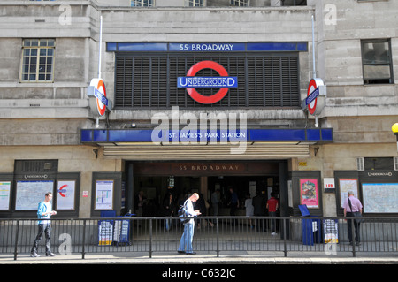 St James Park Station, Londra, Gran Bretagna, Regno Unito Foto Stock