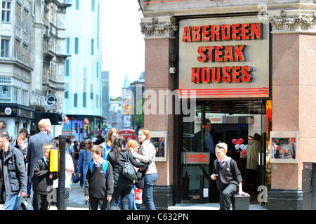 Aberdeen Steak House, Londra, Gran Bretagna, Regno Unito Foto Stock