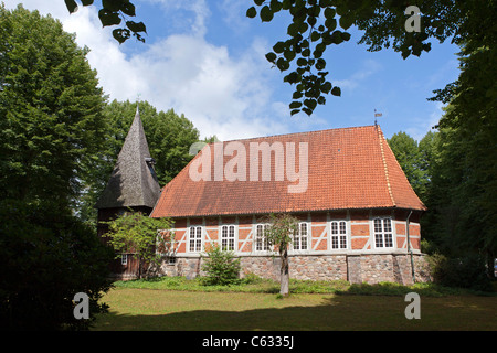 La chiesa, Egestorf, Luneberg, Bassa Sassonia, Germania Foto Stock