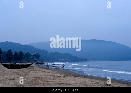 Ullal Beachon Arabian Sea 10 k.m.lontano da Mangalore-Karnataka-India. Foto Stock