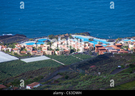 La Palma Princess Hotel Teneguia Princess Hotel las Indias, circondata da piantagioni di banane, vicino fuencaliente, los canarios, la palma isole canarie Spagna, Europa Foto Stock