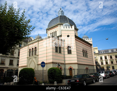 La Grande Sinagoga di Ginevra Foto Stock