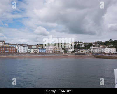 Dawlish lungomare dal mare Foto Stock