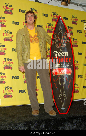 Jim Carrey in sala stampa per il 2005 Teen Choice Awards, Amphitheater di Gibson, Città universale, Los Angeles, CA, 14 agosto 2005. Foto da: Michael Germana/Everett Collection Foto Stock