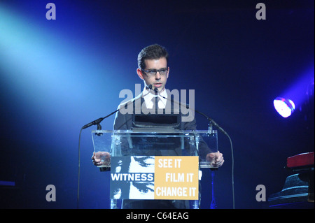 Jack Dorsey di presenze per testimoniare sesta annuale Focus per modificare: Vantaggio Cena e Concerto, Roseland Ballroom, New York, NY Dicembre 2, 2010. Foto di: Rob ricco/Everett Collection Foto Stock