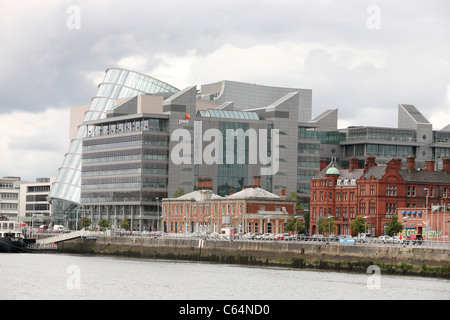 CCD e PWC edificio sulla North Wall Quay a Dublino Foto Stock