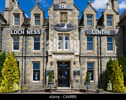 Il Loch Ness Center, con mostra circa il mostro di Loch Ness, Drumnadrochit, Loch Ness e Highlands, Scotland, Regno Unito Foto Stock