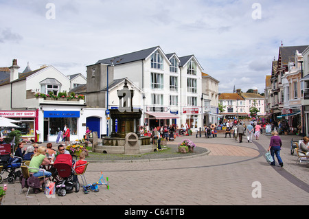 Fontana di acqua, triangolo posto, Teignmouth, Teignbridge District Devon, Inghilterra, Regno Unito Foto Stock