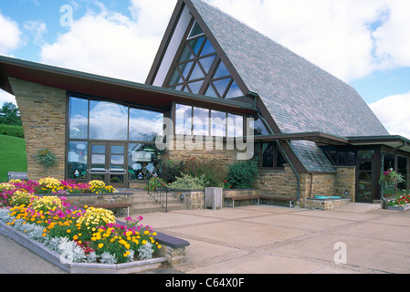 Baddeck, Cape Breton Island, Nova Scotia, Canada - Alexander Graham Bell National Historic Site a Bras d'Or Laghi Foto Stock