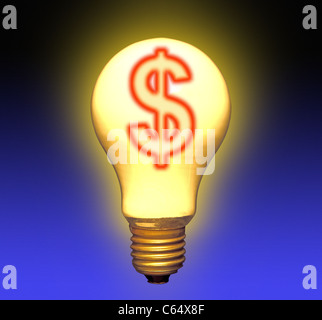 Aumento dei costi di energia. Foto Stock