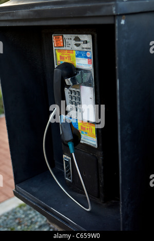 Rotture di telefono a pagamento Foto Stock