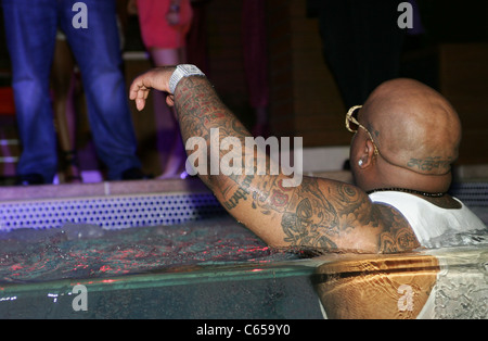 Cee Lo Green presso gli arrivi di Bacardi piace vivere, come insieme delle parti a MARQUEE MARQUEE, nightclub e Dayclub al Cosmopolitan Las Vegas NV il 15 giugno 2011. Foto di: James Atoa/Everett Collection Foto Stock