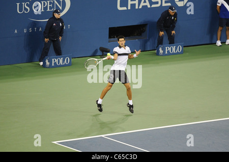 Novak Djokovic di presenze per US Open 2010 Torneo di Tennis Uomini Singoli finali corrispondono, Arthur Ashe Stadium di New York, NY, 13 settembre 2010. Foto di: Rob ricco/Everett Collection Foto Stock