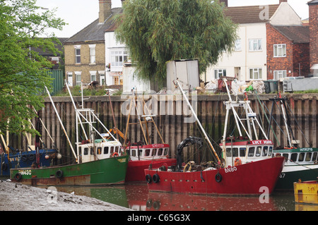 Barche da pesca a Boston, Lincolnshire Foto Stock