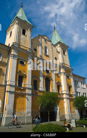 Kostel av Pavla la chiesa di San Paolo a Marianske namestie Piazza Città Vecchia Žilina Slovacchia Europa Foto Stock