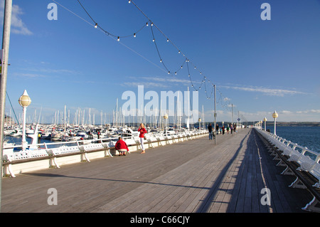 Torquay Pier, Torquay, Tor Bay, Devon, Inghilterra, Regno Unito Foto Stock