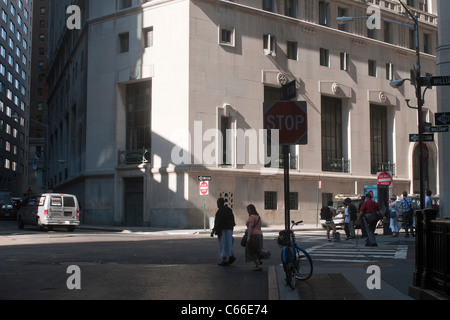 New York, NY - 17 Agosto 2011 20 scambio posto a sud di William Street Foto Stock