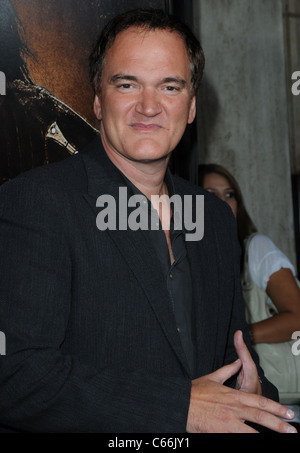 Quentin Tarantino presso gli arrivi di machete Premiere, Orpheum Theatre di Los Angeles, CA 25 agosto 2010. Foto di: Dee Cercone/Everett Collection Foto Stock