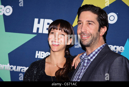 Zoe Buckman,David Schwimmer presso gli arrivi per Entourage stagione otto Premiere, il faro, New York, NY, 19 luglio 2011. Foto di: Lee/Everett Collection Foto Stock