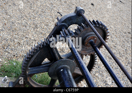 Argano Southend on sea beach Foto Stock