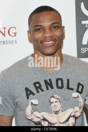 Russell Westbrook di presenze per sport sogno ciotola beneficio per la gioventù urbana Scholarship Fund, Texas, stazione di North Las Vegas, Foto Stock