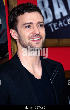 Justin Timberlake presso gli arrivi per cattiva maestra Premiere, il Teatro Ziegfeld, New York, NY Giugno 20, 2011. Foto di: Lee/Everett Foto Stock