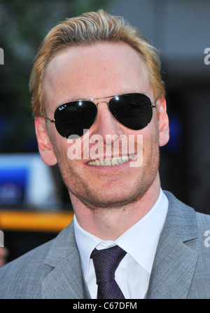 Michael Fassbender presso gli arrivi per X-Men: Prima Classe Premiere, il Teatro Ziegfeld, New York, NY Maggio 25, 2011. Foto di: Gregorio T. Binuya/Everett Collection Foto Stock